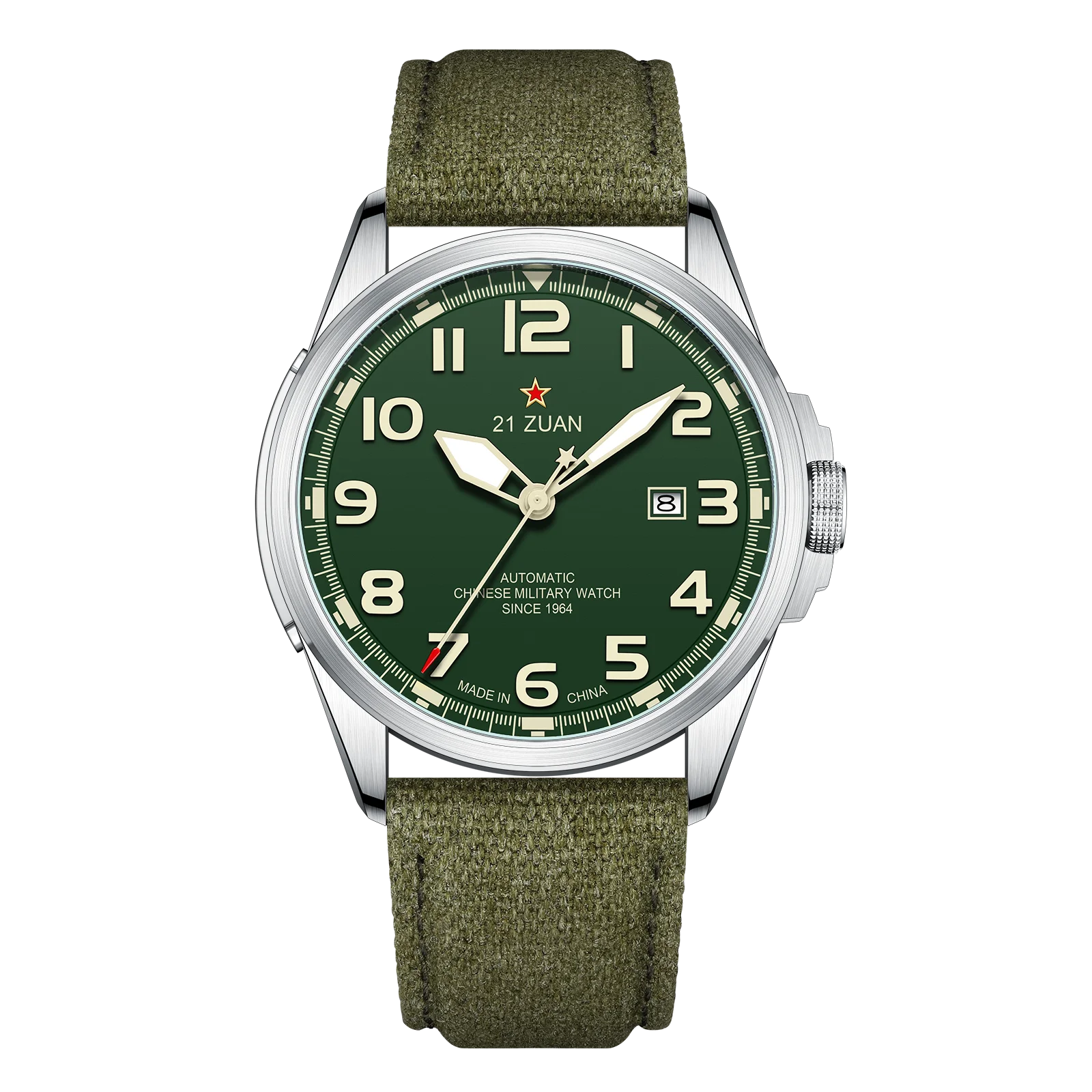 Seagull Luxury Bracelet Military Men Watch Automatic Mechanical Watches For Men Wear Resistant Leather Strap Luminous Clock D581