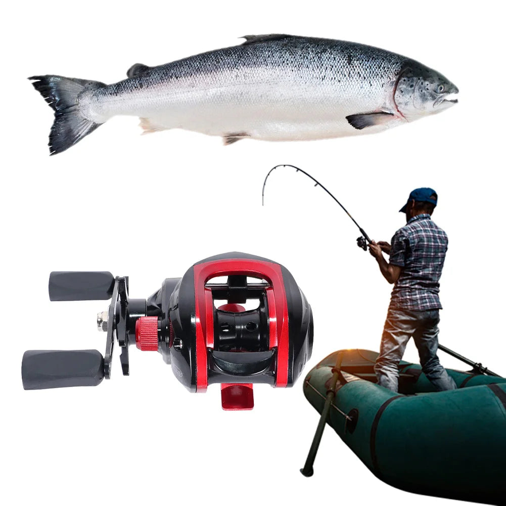 Baitcasting Fishing Reel 7.2/1 Gear Ratio Casting Reel Magnetic Brake System Fishing Wheel Right Left Hand for Fresh Saltwater