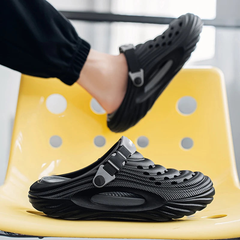 Unisex Summer Slippers Men Clogs Platform Women Beach Sandals Outdoor Casual Non-slip Footwear Men Sandals