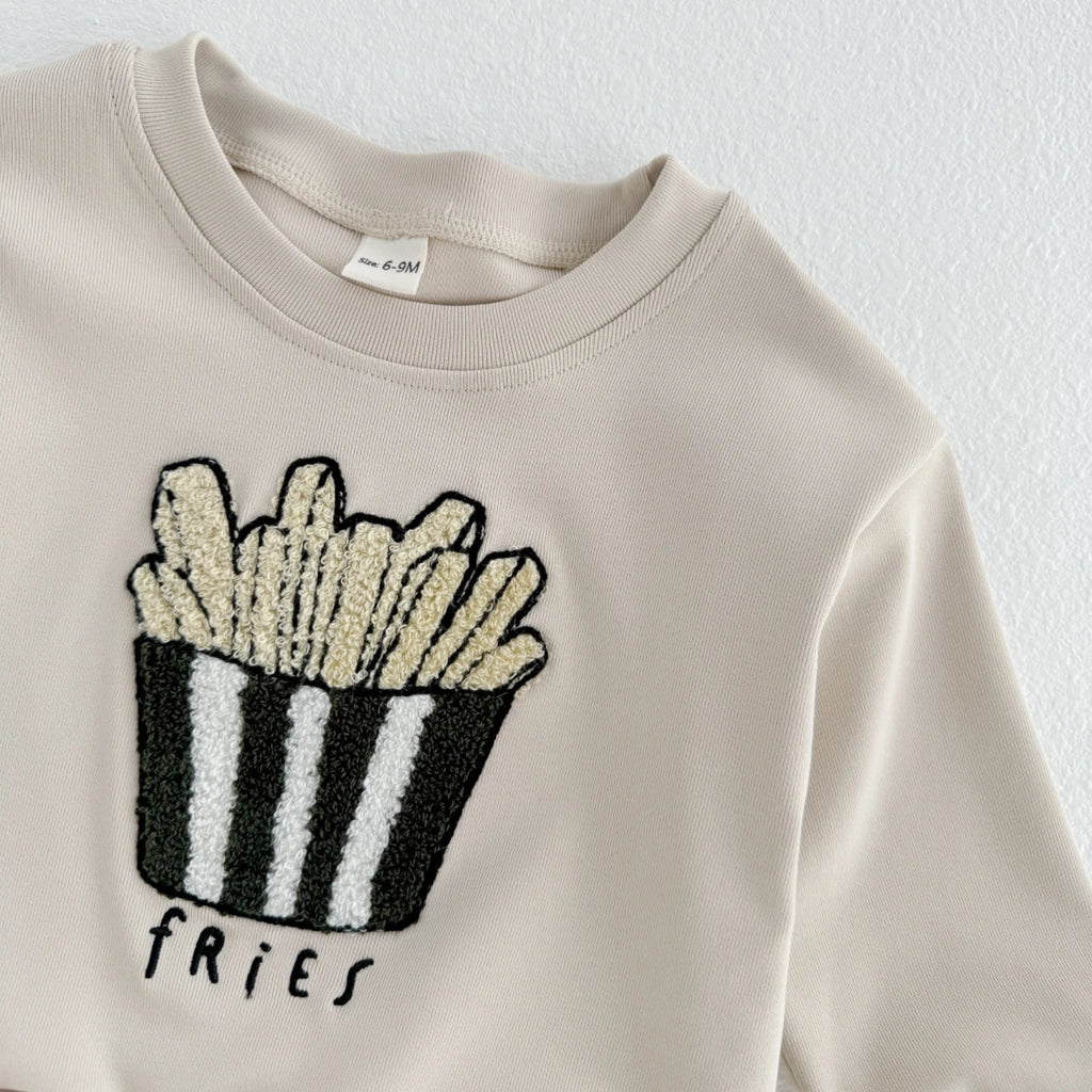 Baby Boys Clothes Cartoon Popcorn Toddler Infant Outfit Long Sleeves Top Pants 0-3 Years Newborn Kids Sets Sweatshirt 2Pcs