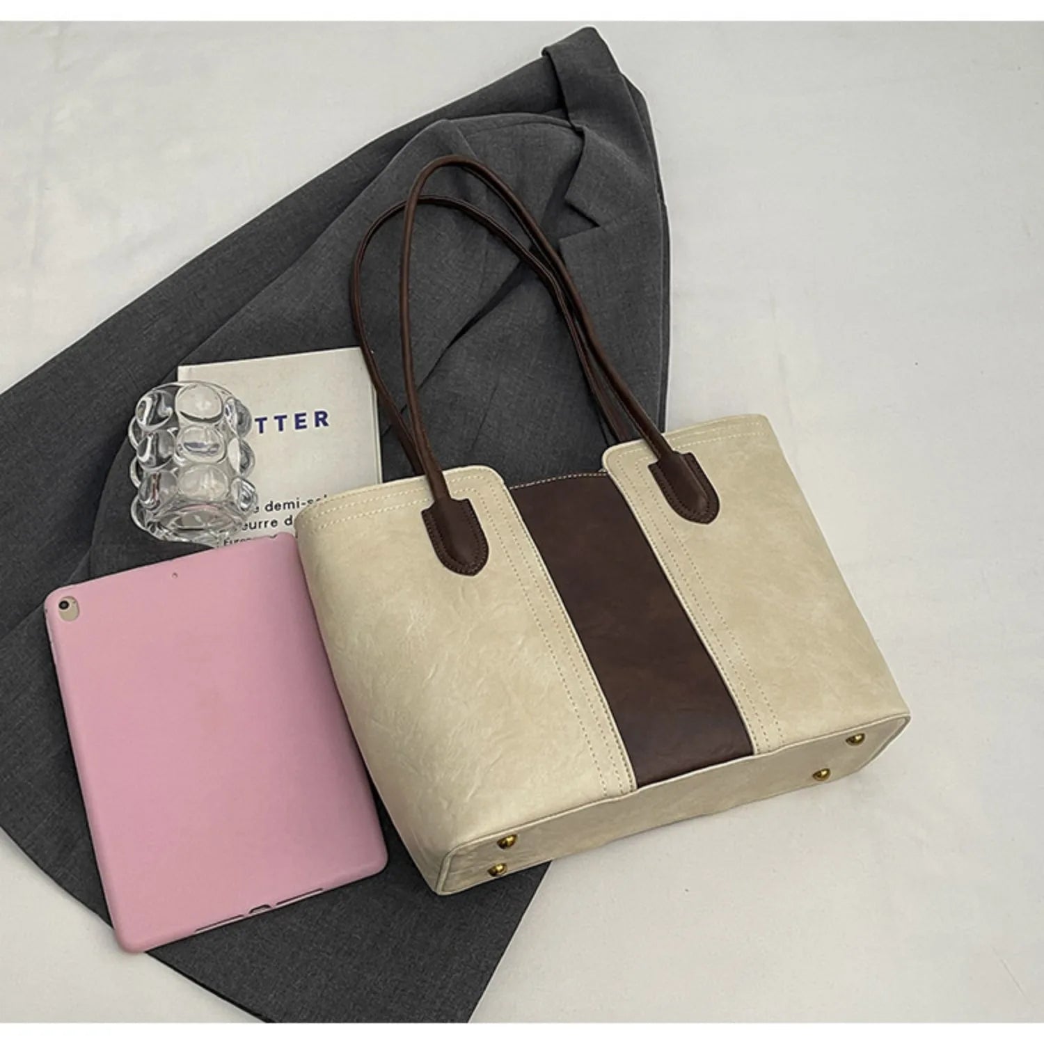 large capacity women's Tote bag, fashion trend shoulder bag crossbody bag, versatile commuter bag, suitable for daily commuting