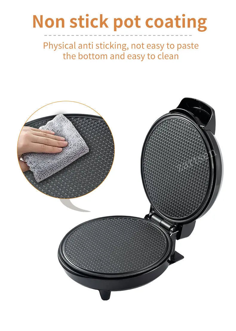 Electric Crispy Egg Roll Maker Sandwich Waffle Maker Pizza Pancake Crepe Baking Oven DIY Ice Cream Cone Machine