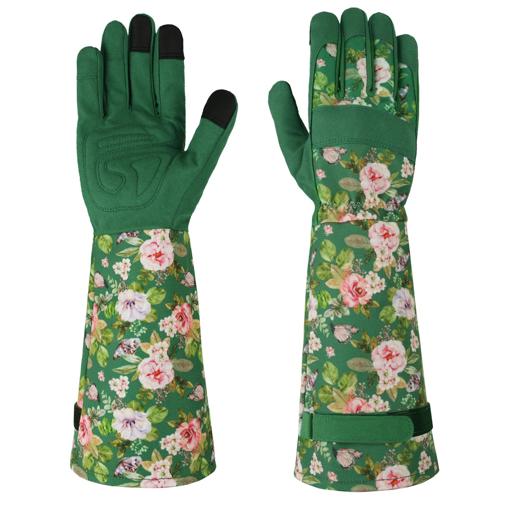 Long Sleeve Gardening Gloves for Women Durable Breathable Comfortable Thorn Proof for Garden Rose Yard & Outdoor Work Protection