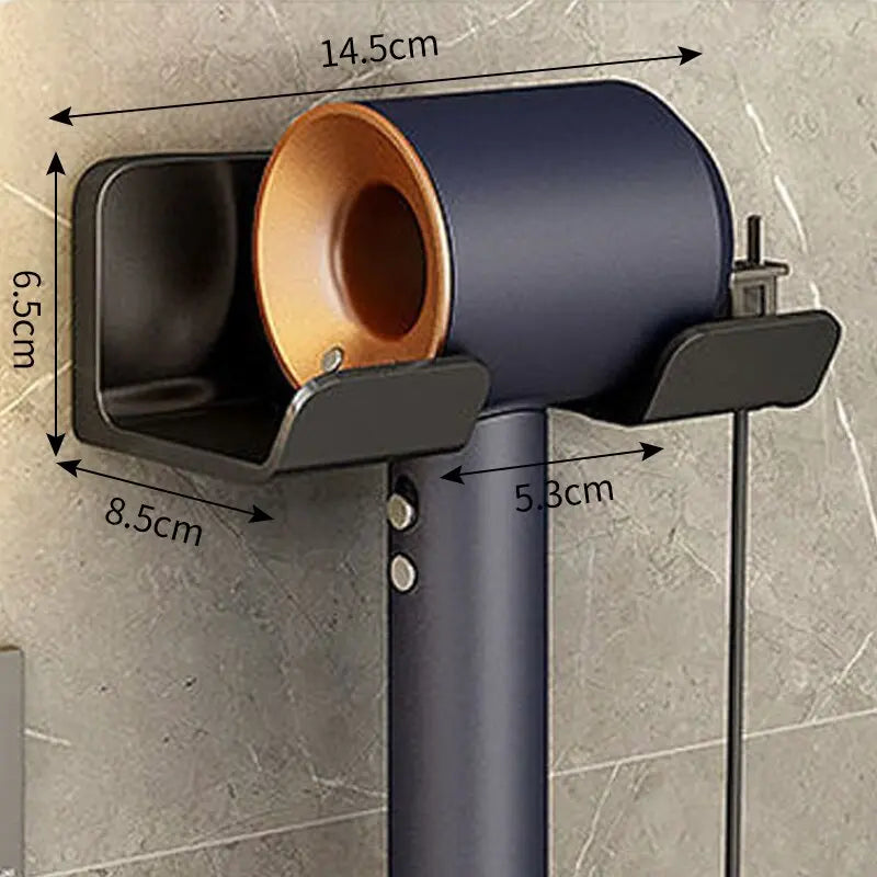 Bathroom hair dryer storage rack Multi functional storage rack Wall mounted non perforated hair dryer storage rack