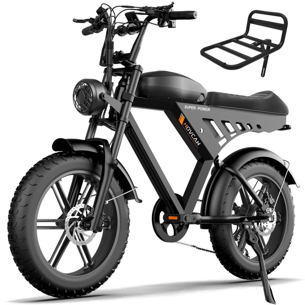 V30basket, Adult Electric Bike, 20MPH 40 Miles, 750W Brushless Motor, Removable Battery 48V 15.6AH, Commuter Electric  Bike