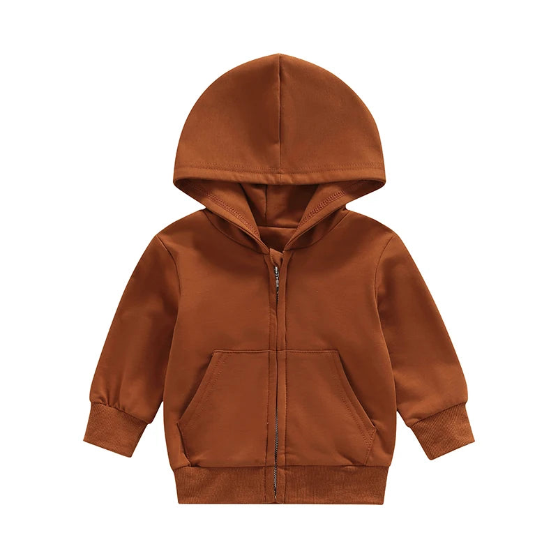 Baby Boys Jacket Autumn Jackets For girls Coat Kids Outerwear Hooded Zipper Coats For baby Clothes Children Hoodies Jacket
