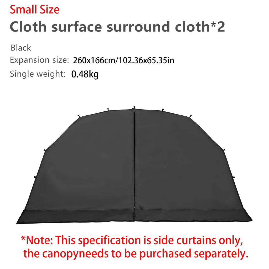 BISINNA Outdoor Camping Dome Tent Luxury Large Round Canopy Silver-coated Garden Awning Family Picnic Pergola Tent