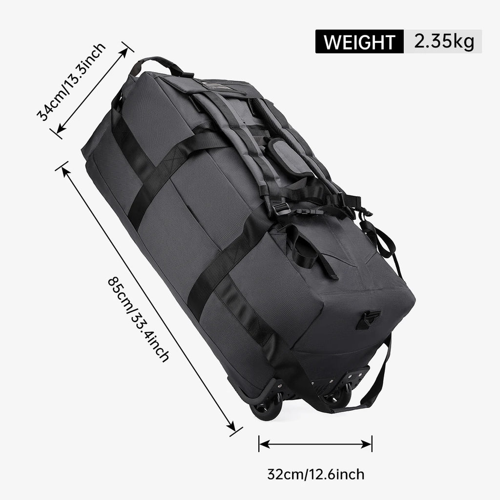 Travel Bag, Large-Capacity Handbag, Portable Outdoor Hand Luggage, Roller Travel Bag, Convenient and Practical Unisex Duffel Bag