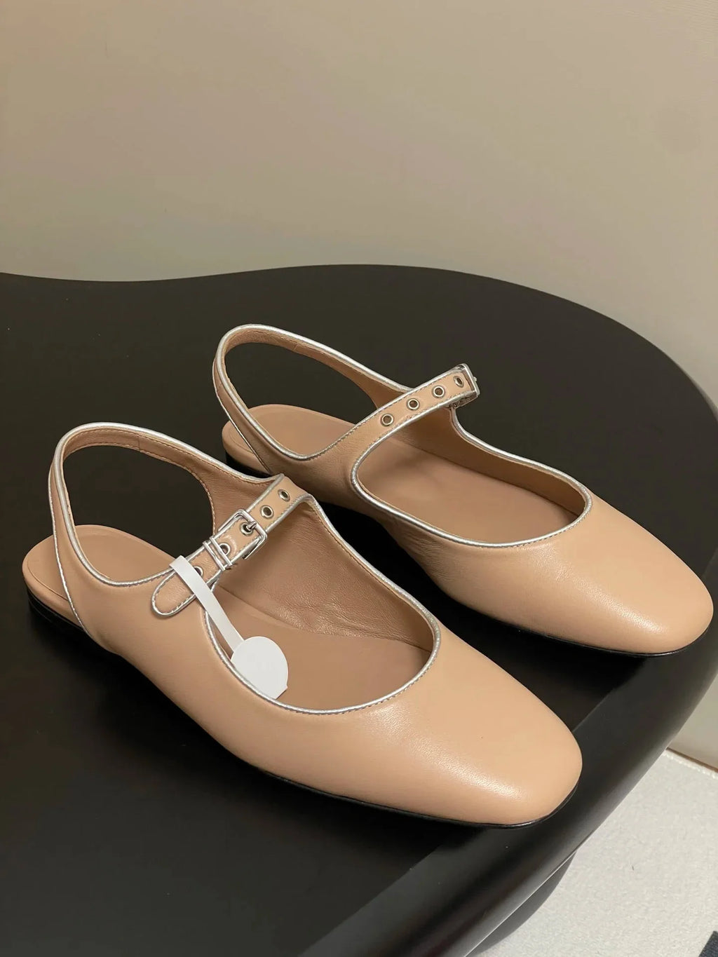 Women's Shoes Goatskin Nappa Leather Slingback Ballet Flats