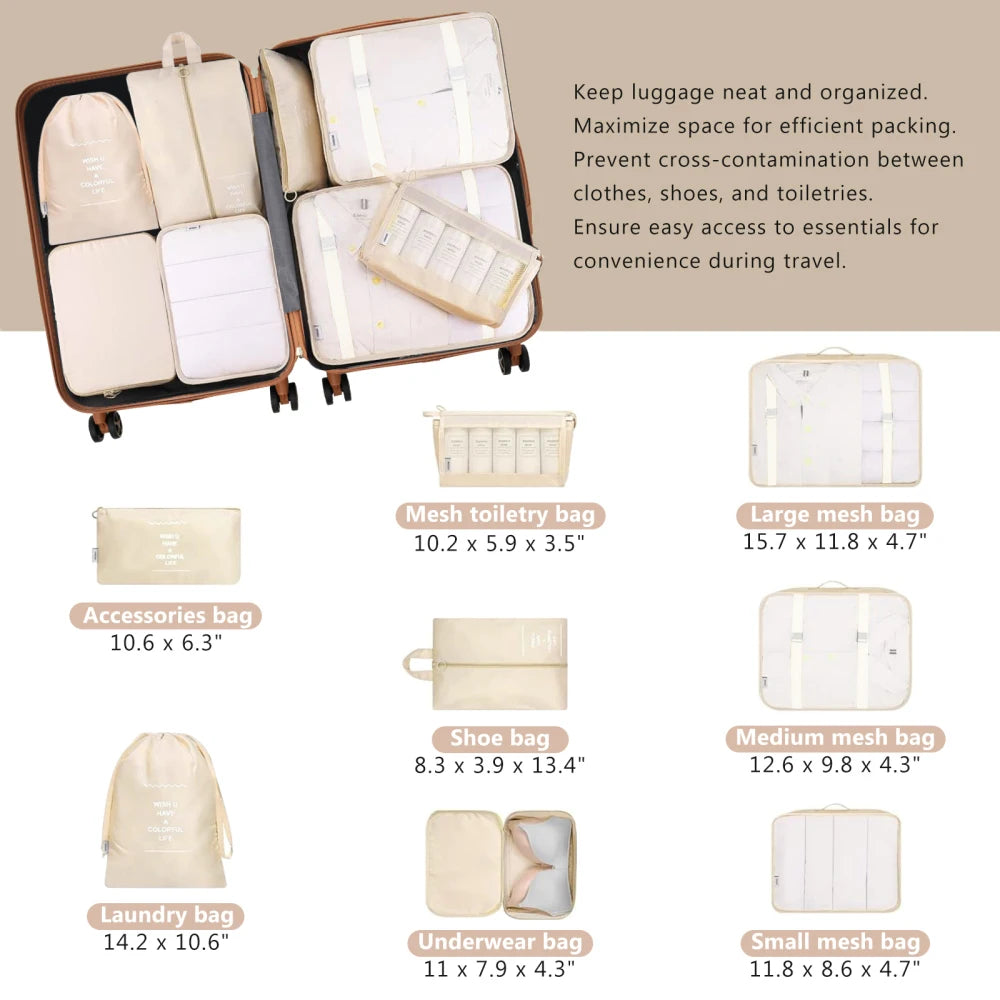 Hardshell Luggage Set with TSA Lock 360° Spinner Wheels Lightweight Durable Travel Suitcases for Women/Men Carry-On & Check-In