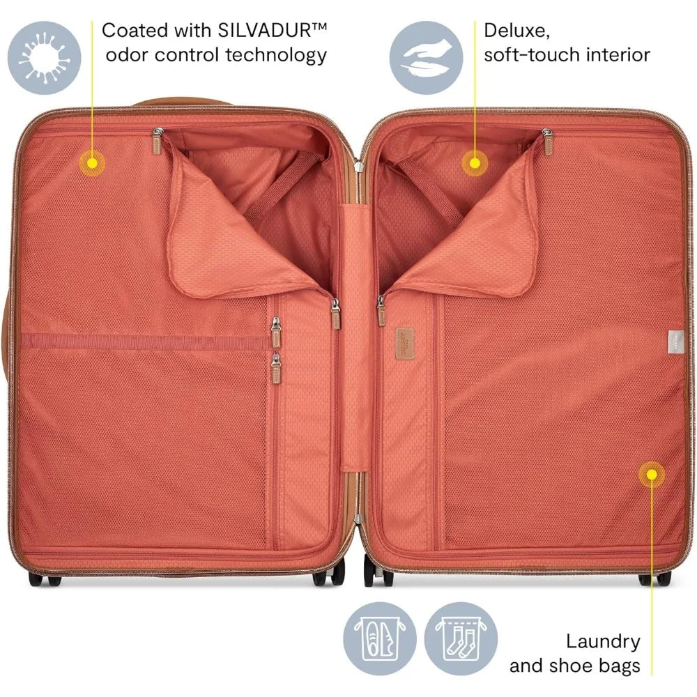 DELSEY PARIS Chatelet Air 2.0 Hardside Luggage with Spinner Wheels, Angora, 2 Piece Set (19/28)