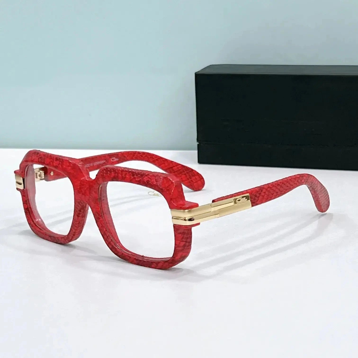 ORIGINALCAZAL MOD6073 Leather+Acetate Frame Classic Business Men Sunglasses Luxury UV400 Brown Lenses Women Couple Eyewear