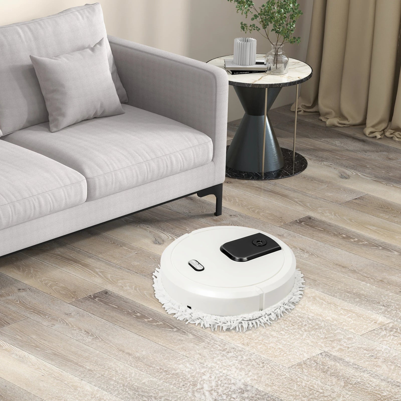 Electric Floor Mopping Robots Silent Floor Scrubber Cleaning Experts Wet and Dry Smart Home Floor Sweeping Automatic Clean Robot