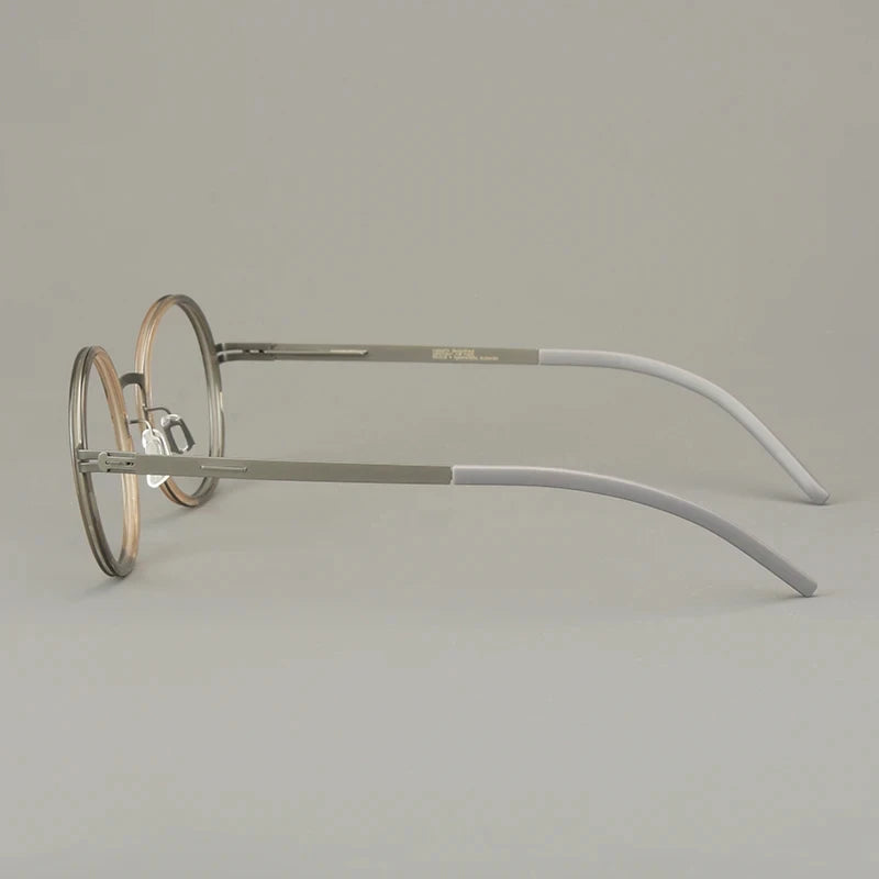 Classics Round Glasses Frame Eyeglasses Light Thin Screwless Acetate Ring Men Women Spectacle Germany Brand Design Oroshi 2025