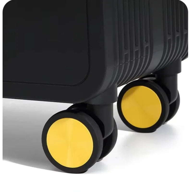 Wide Handlebar Rolling Luggage High-quality Durable PC Material Travel Balance Trolley Suitcase with 360° Spinner Wheel TSA Lock