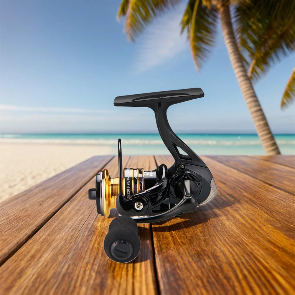 Spinning Wheel Metal Spool Spinning Fishing Reel 4.8/1 Gear Ratio All Purpose Fishing Spinning Reel for Freshwater Saltwater