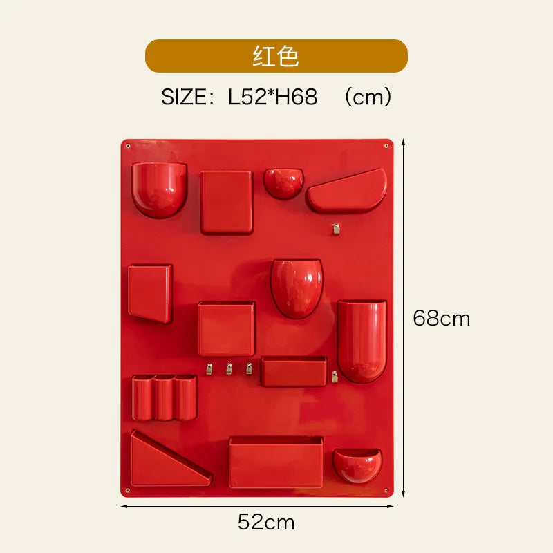 Storage Rack for Wall Holder Offices Kitchens Organizer Workshops Bathrooms Children's Rooms Different Shapes Size Hooks Clips