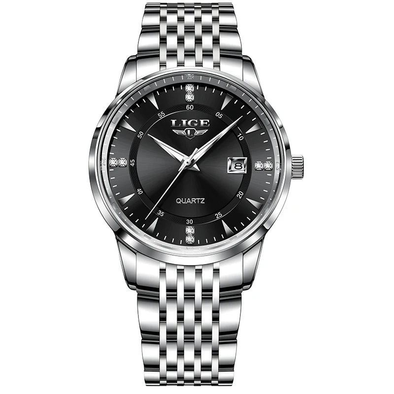 LIGE New Waterproof Watches Women Fashion Women's Bracelet Watch Top Brand Luxury Date Quartz Watch for Women Relogio Feminino