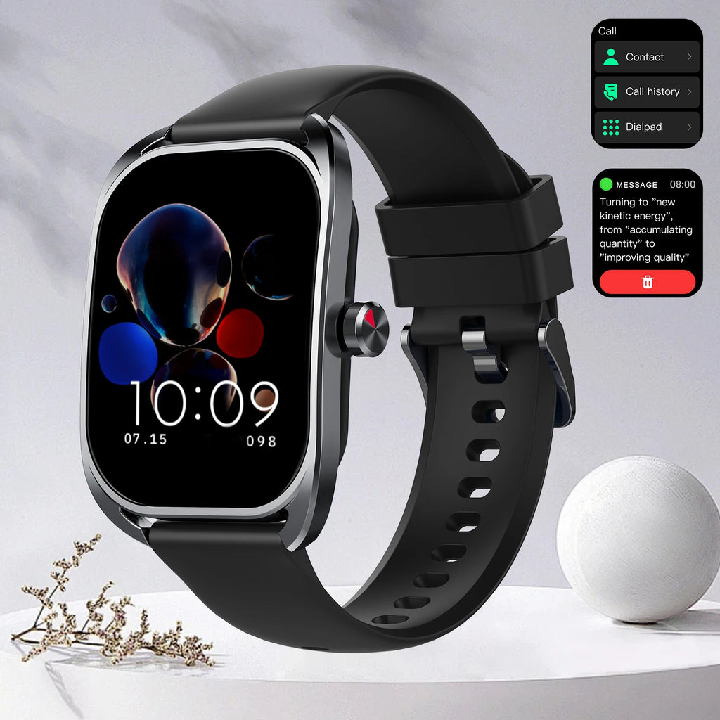 Smart watch, can answer and make calls, has message reminders, compatible with Android and iPhone