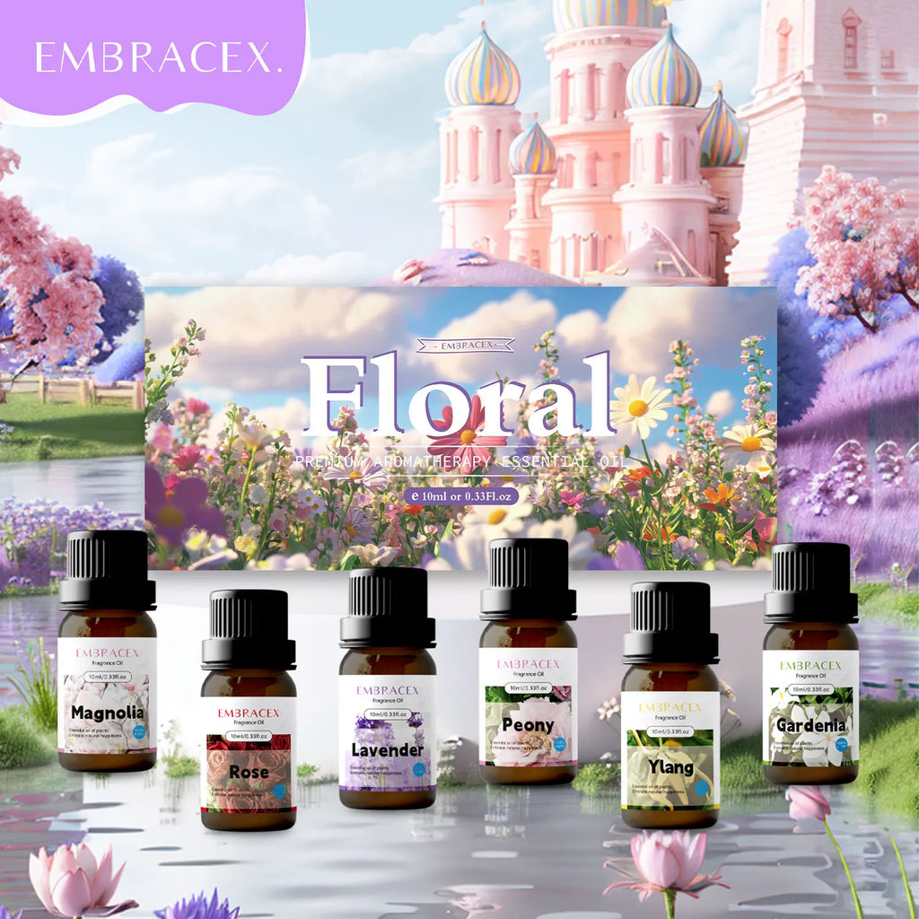 6PCS 10ML Floral perfume perfume for woman original long lastin-Rose Ylang Lavender Magnolia Gardenia Peony-import perfume