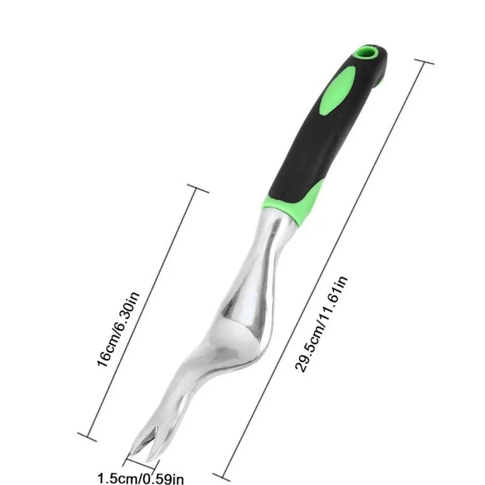 Two-Pronged Fork Hand Weeder Tool with Ergonomic Handle Sturdy Garden Weeding Fork Durable Multi-purpose Root Extractor Farmland