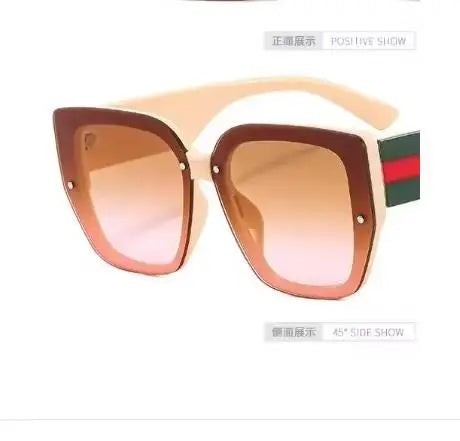 Women's Luxury Brand Sunglasses Woman High Quality Designer Sun Glasses Women Ladies Shade Oversized Eyewear Oculos De So