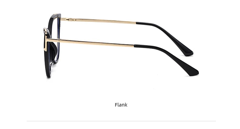 Personality Cat Eye Anti-Blue Light Spring Hinged Glasses Cross-Border Men Women Glasses Shopping Leisure Advanced Frames