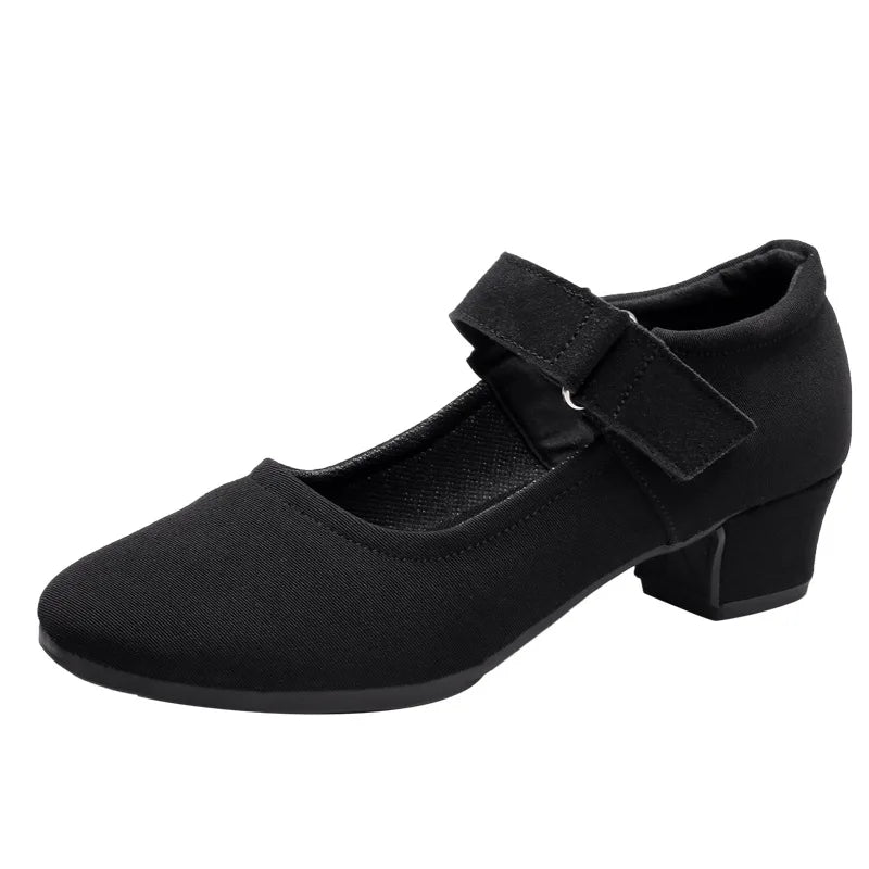 Latin Dance Shoes Women Soft Soled Social Cance Shoes Teacher Shape Training Shoes Square Dance Shoes Woman Sport Cloth Shoes