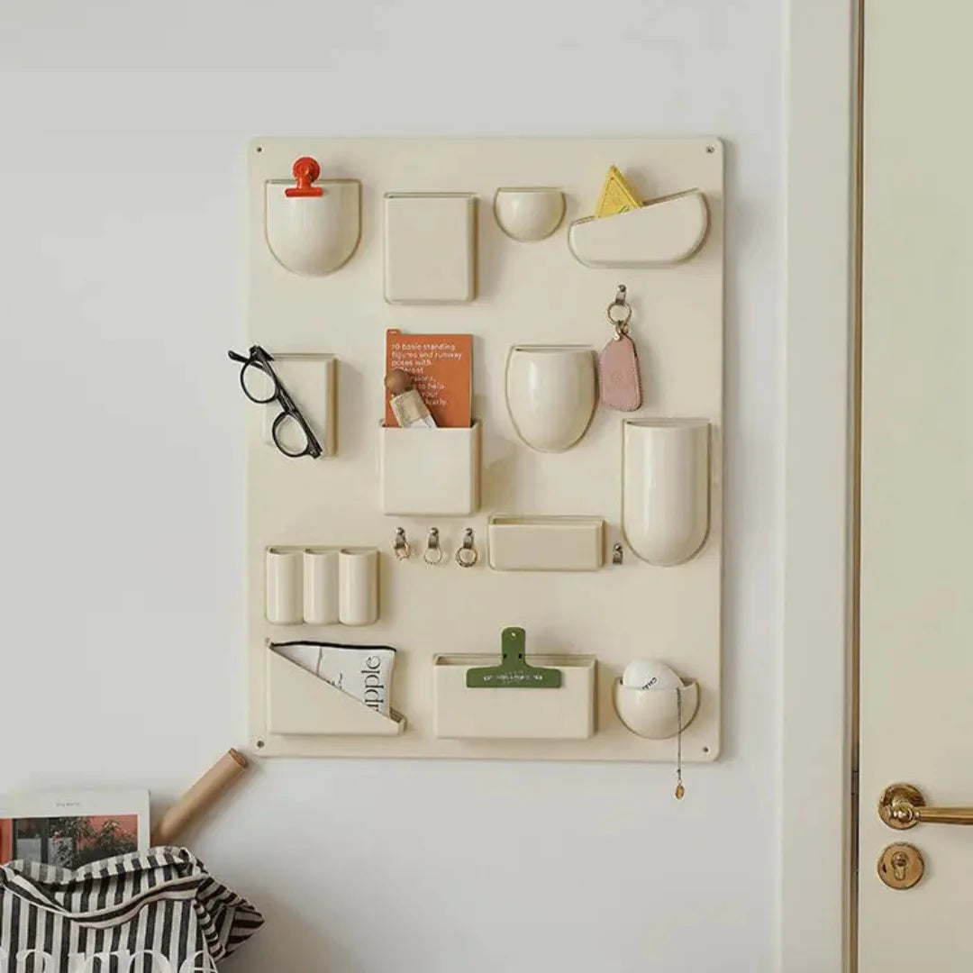 Storage Rack for Wall Holder Offices Kitchens Organizer Workshops Bathrooms Children's Rooms Different Shapes Size Hooks Clips