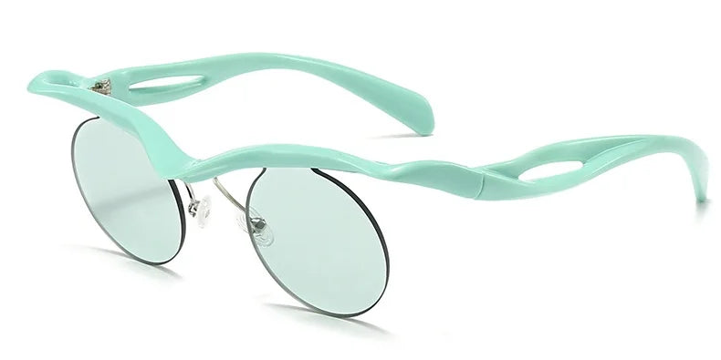 Unique Round Sunglasses for Women Men Fashion Punk Cool Decoration Sun Glasses High Quality Goggles Shades