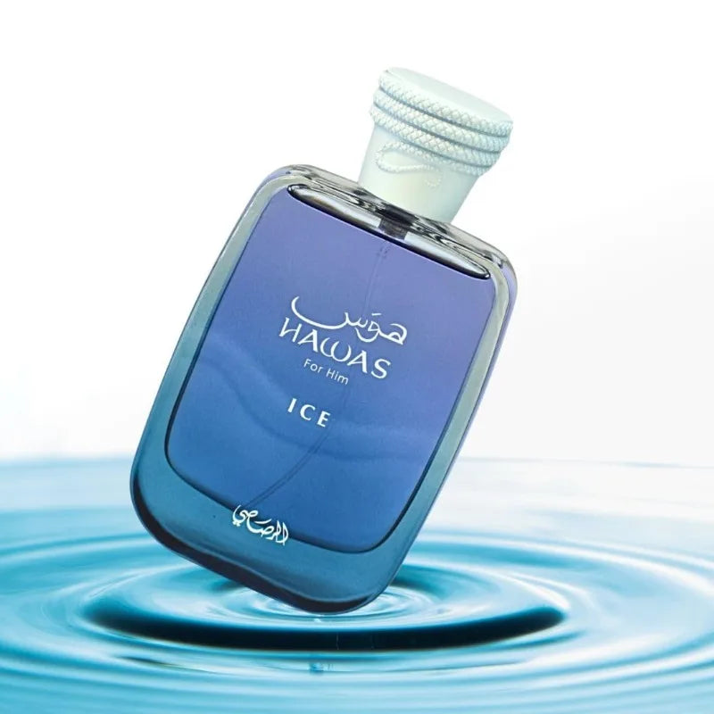 RASASI Hawas Ice Eau de Parfum Spray 100ml Original Arab Perfumes Lasting Aromatic Pheromones Perfume Cologne Makeup Gift