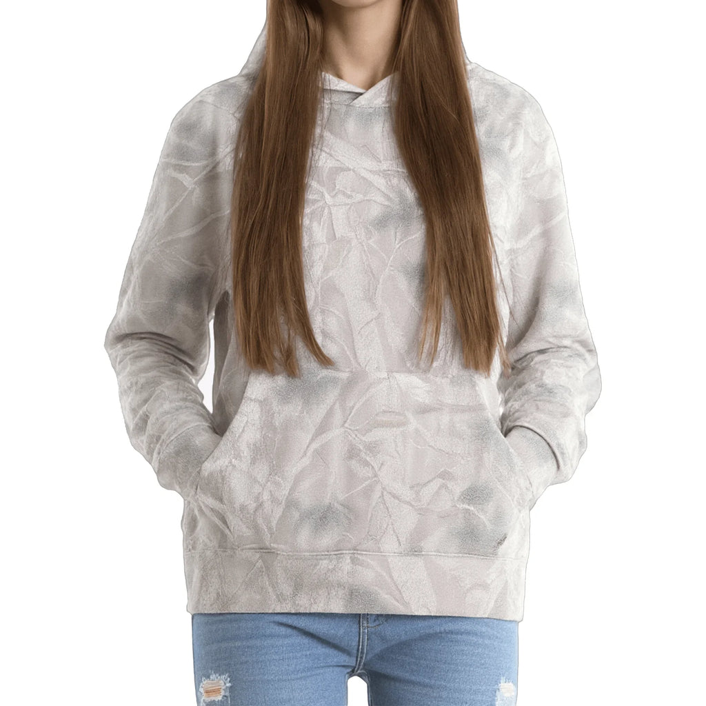 Camo Hoodie for Women Oversized Hoodie Maple Leaf Print Oversized Hooded Sweatshirt