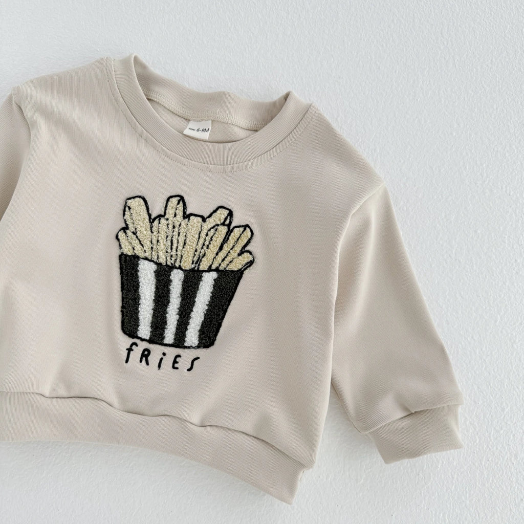 Baby Boys Clothes Cartoon Popcorn Toddler Infant Outfit Long Sleeves Top Pants 0-3 Years Newborn Kids Sets Sweatshirt 2Pcs