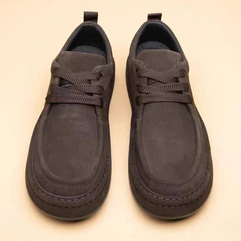 Men's Shoes Are Fashionable Brown Casual Shoes Made of Durable Suede Material Comfortable Walking Shoes Suitable for Daily Wear
