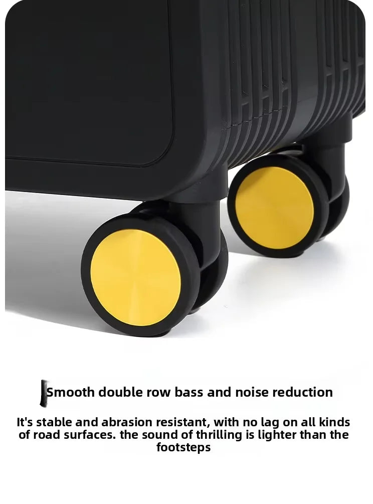 Wide Handlebar Rolling Luggage High-quality Durable PC Material Travel Balance Trolley Suitcase with 360° Spinner Wheel TSA Lock