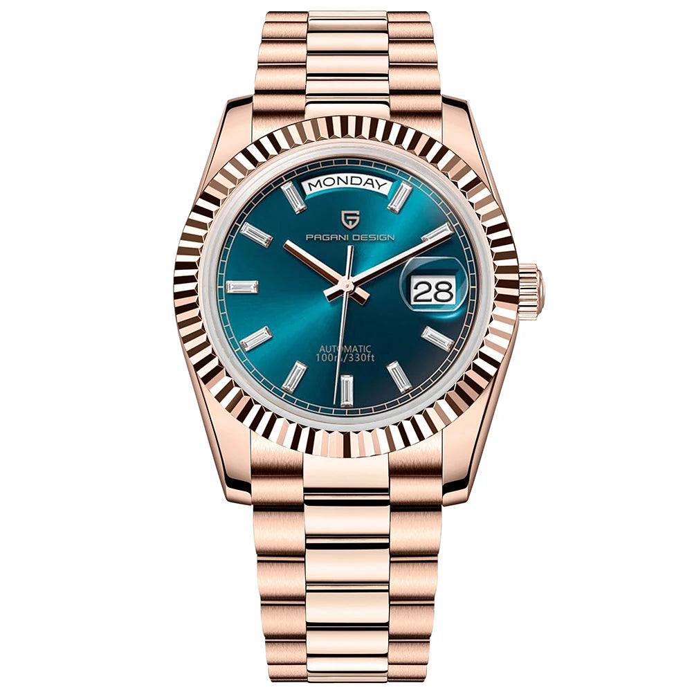 PAGANI DESIGN 2025 DD40 Men's Watches Luxury Automatic Watch Men AR Sapphire Glass Mechanical Wristwatch Men 10Bar Japan NH36A