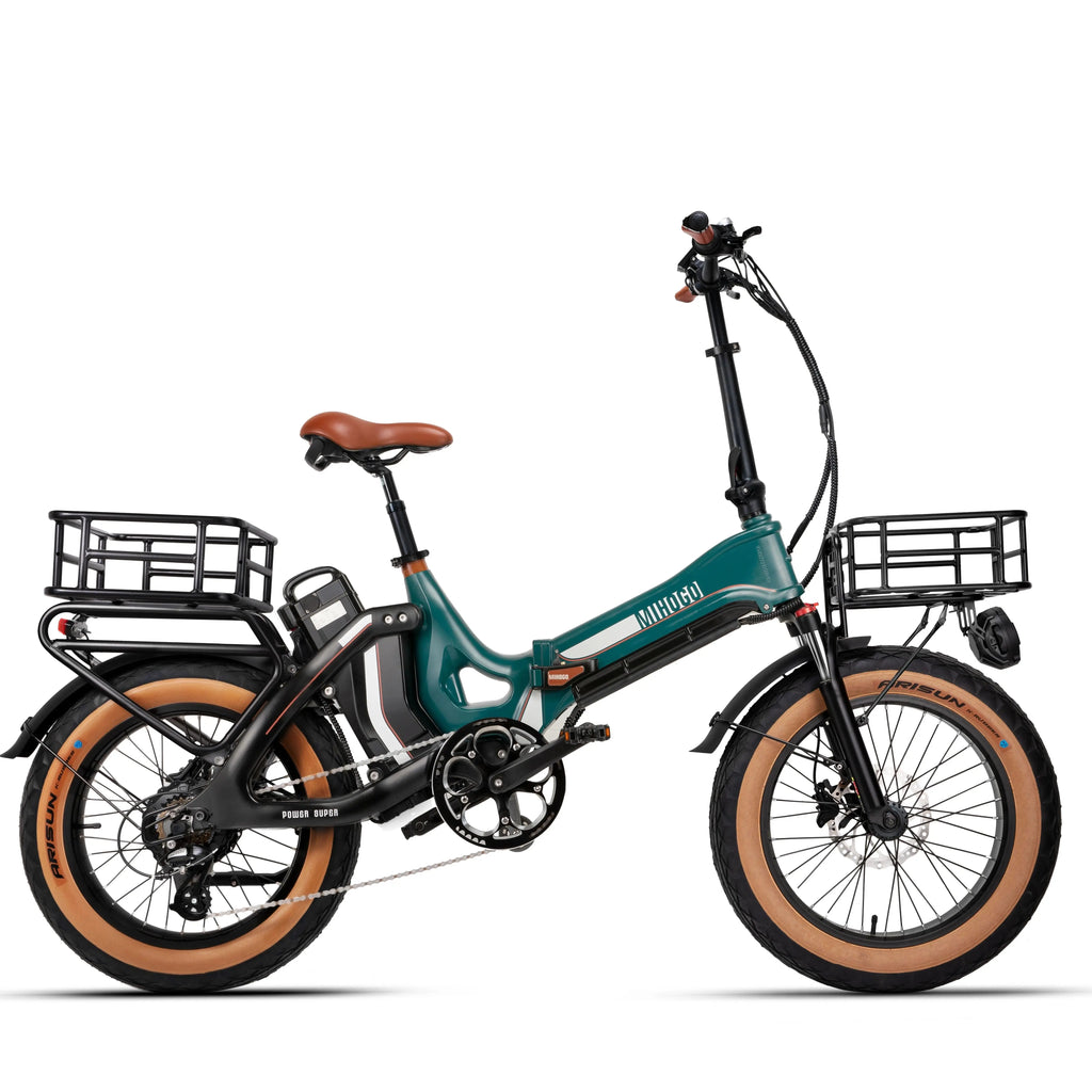 MIHOGO ONE max Adult Electric Bicycle, 750W city ebike, 48V 12.8+16AH E-bike, 20-Fat Tire Foldable Electric Bike