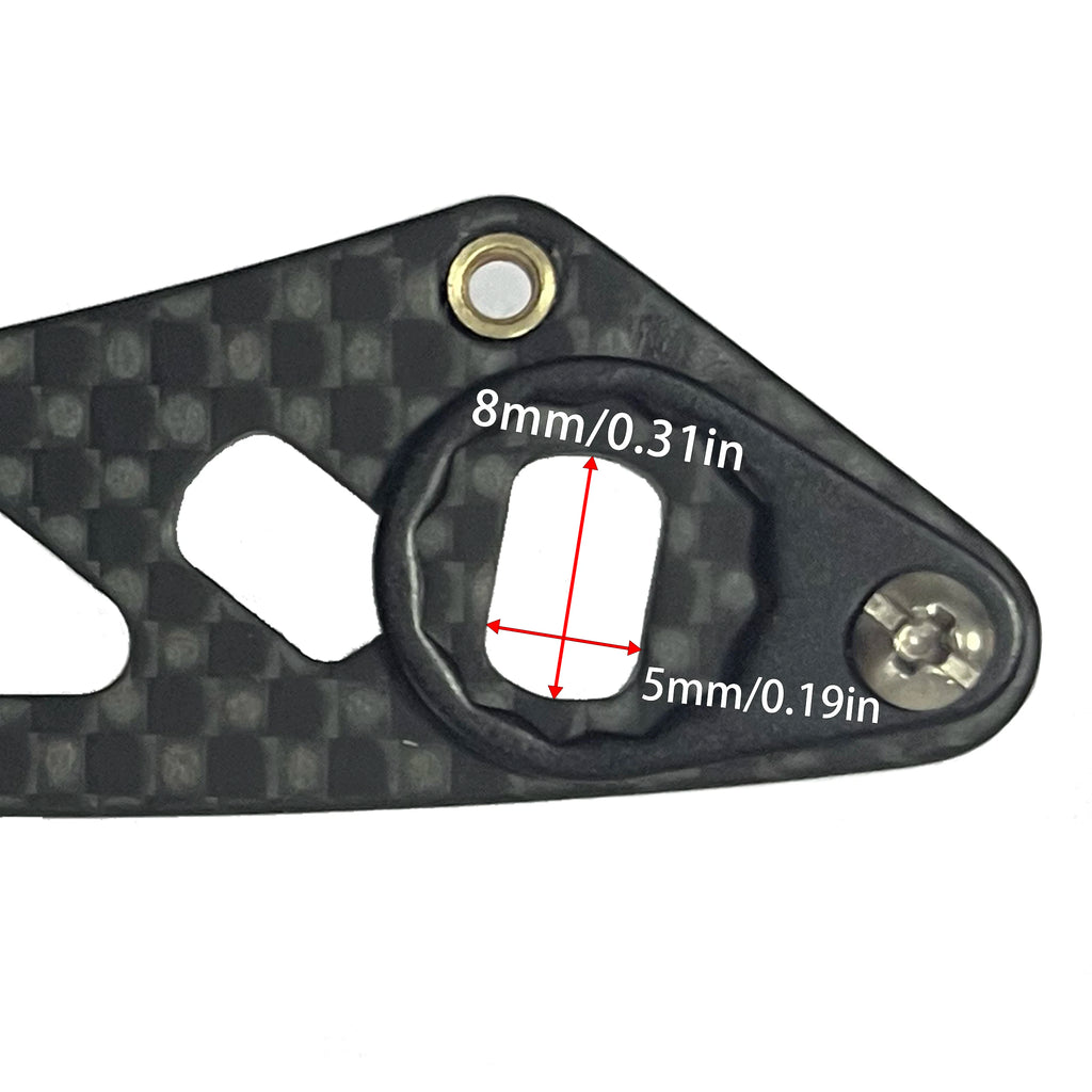 ROLLFISH Fishing Reel Handle Rocker Arm Carbon Fiber Light Weight 28g Ergonomic Design Multicolor Fishing Tools Accessories