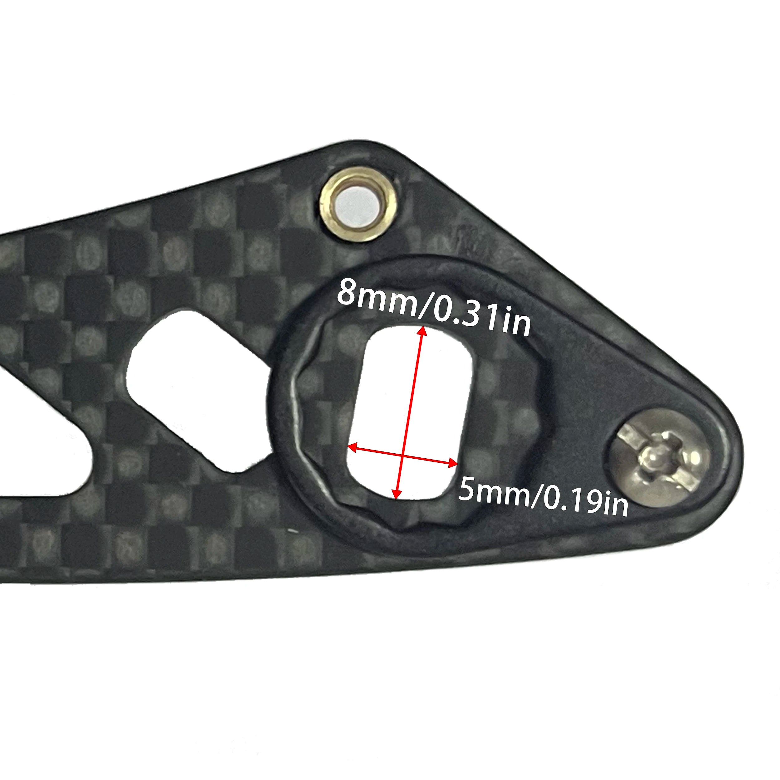 ROLLFISH Fishing Reel Handle Rocker Arm Carbon Fiber Light Weight 28g Ergonomic Design Multicolor Fishing Tools Accessories