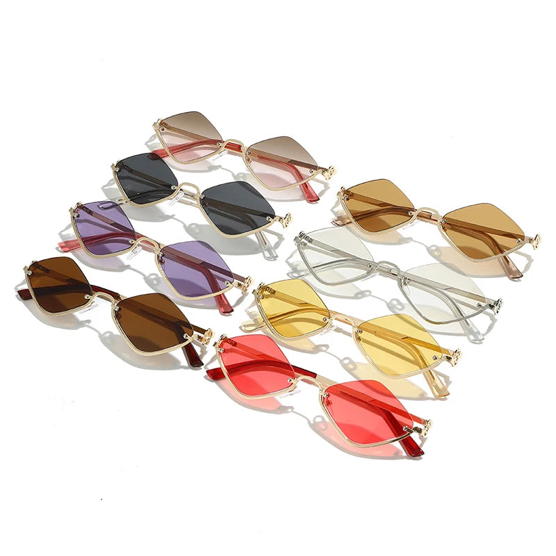 Women Sunglasses New Personalized Frame Glasses Polygonal Sexy Sun Glasses Ladies Fashion Luxury Brand Casual Hip-Hop Eyewear