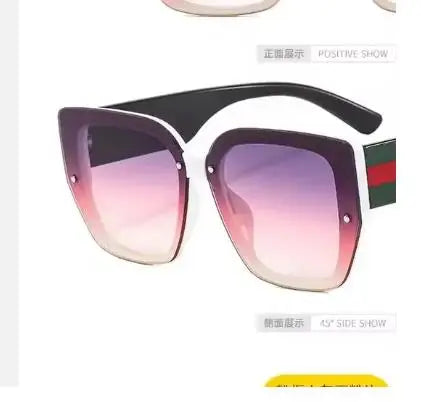 Women's Luxury Brand Sunglasses Woman High Quality Designer Sun Glasses Women Ladies Shade Oversized Eyewear Oculos De So