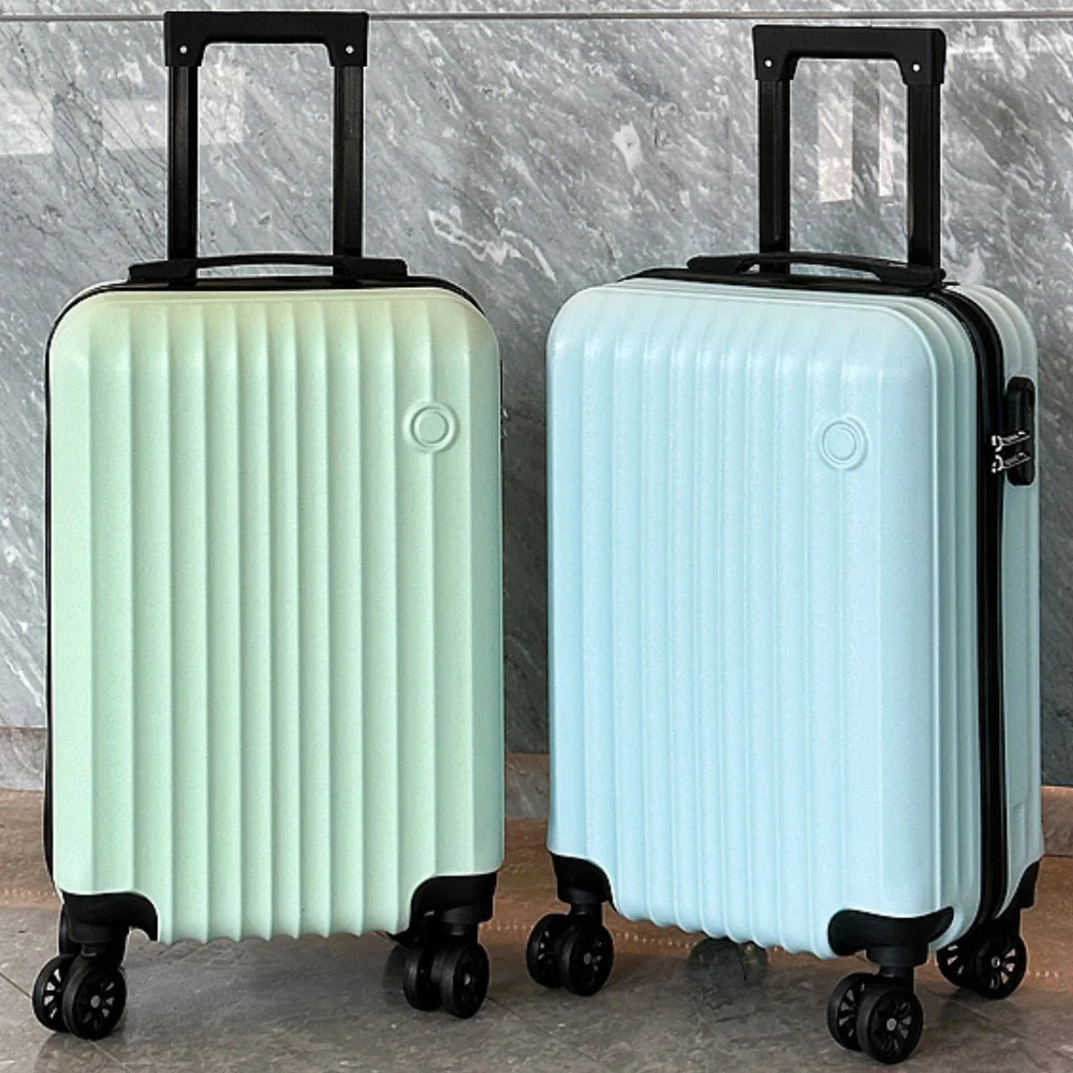 1 Piece, 20inch Luggage Suitcase, Trolley Case, Combination Lock, Universal Wheels, Pc Hard Shell Material, Layered Storage
