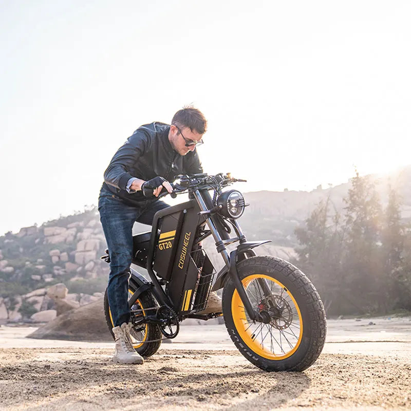 Coswheel Ebike GT20 Pro 3000W 48V 40AH Electric Motorcycle Max 145 Miles Fat Tire Mountain Electric Bike Adult Off-Road bicycle