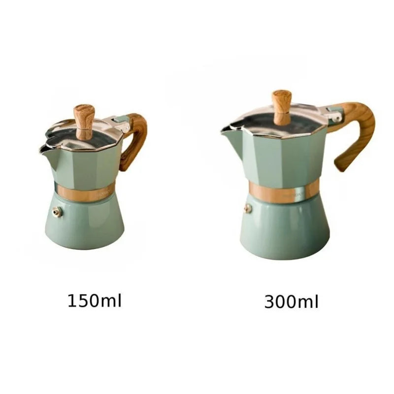150/300ml Aluminum Italian Style Moka Pot Espresso Coffee Maker Percolator Stove Top Pot Stovetop Coffee Maker Kitchen Tools