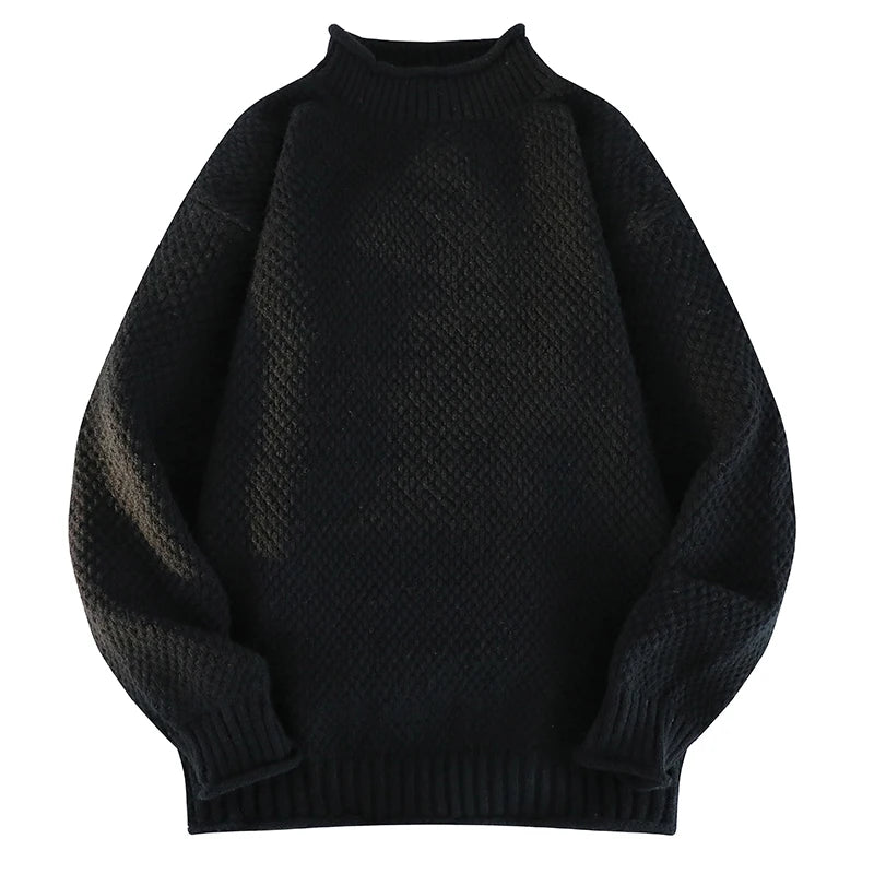 2024 New Vest Sweater Popular Men's Comfortable Warm Sweater Men's Autumn and Winter Warm Sweater Wear Crewneck Knit Sweater