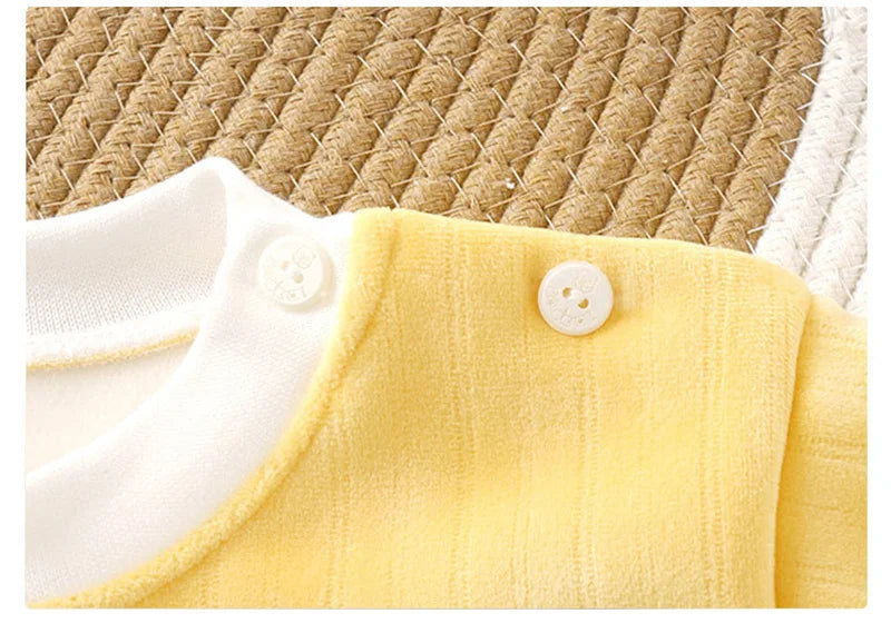 Children's Thermal Underwear Set Clothes Autumn Winter Baby Thickened Suit Boy Girl Plus Velvet Top Pants 2Pcs Outfits Clothing