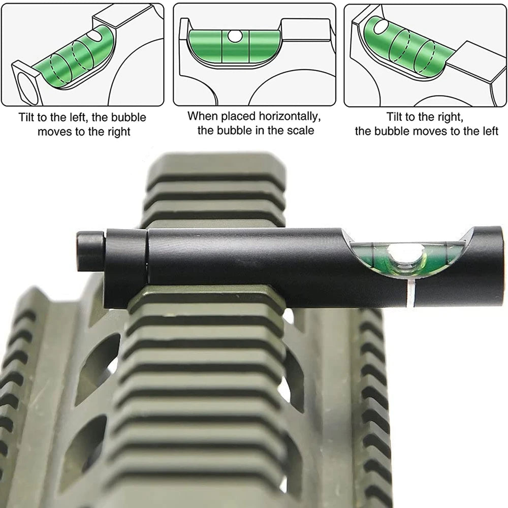 Hunting Spirit Bubble Level Optical Scope Mounts for 11mm/20mm Picatinny Rail Rifel Scope Leveling Tool Kit Hunting Accessories