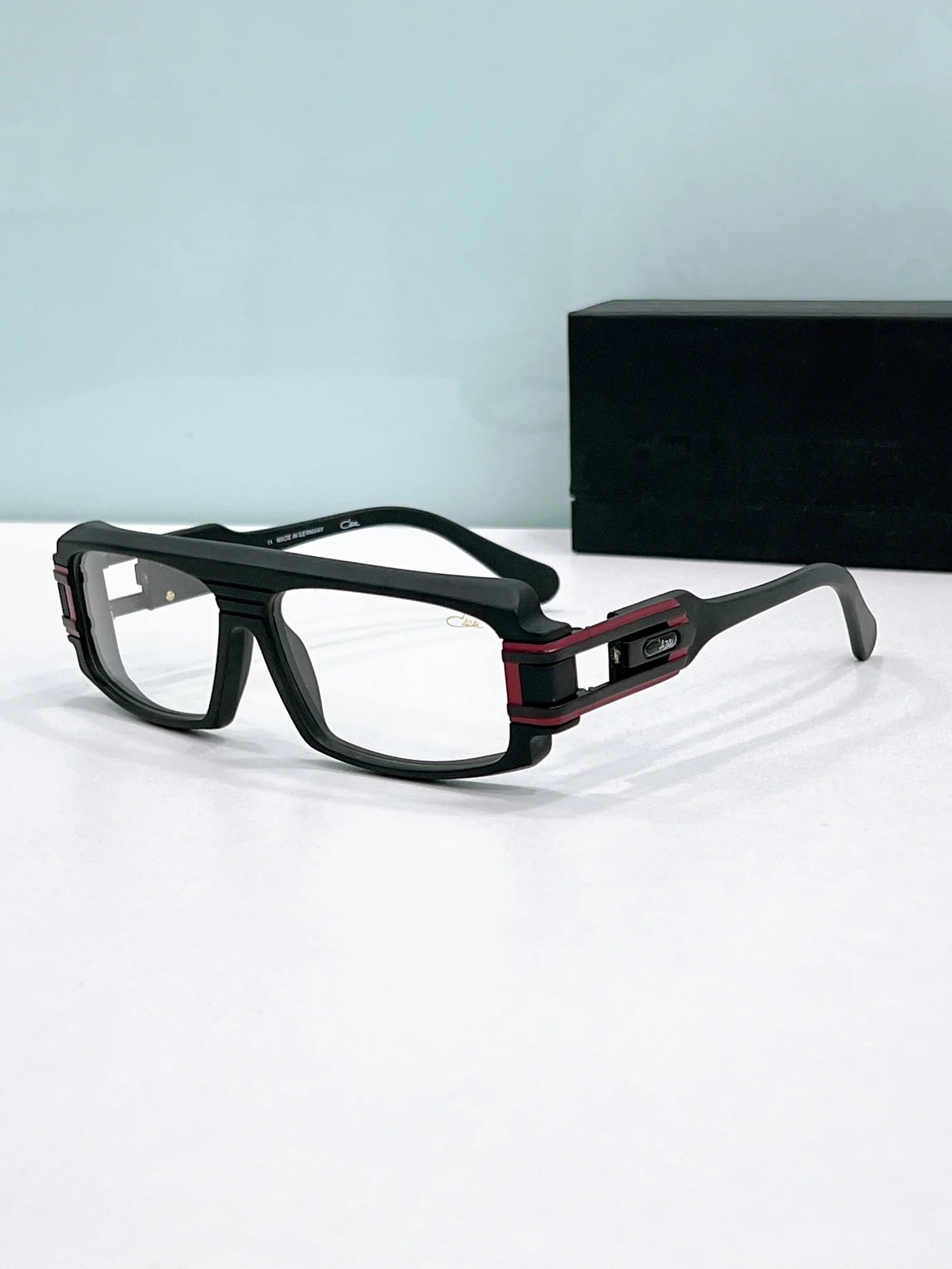 Original CCAZAL MOD164 Trend Classic Rectangle Acetate Frame Men Sunglasses Premium Casual UV400 Polarized Women Couple Eyewear