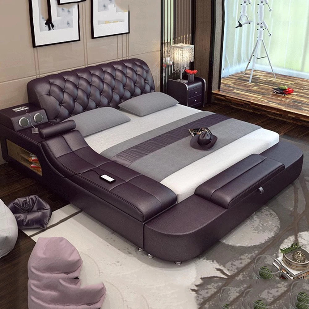 Unique Aesthetic Bed Laptop Dressing Frame Lounge Double Bed Dressers Sleeping Queen Muebles Para El Hogar Home Furniture