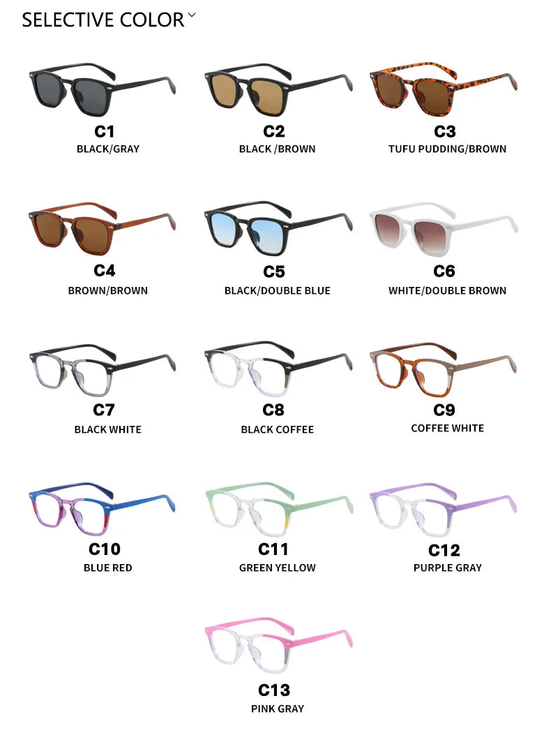 2025 New Sunglasses For Women Men Rectangle Sun Glasses Female Oval Eye wear Oculos De Sol for Male Female Square Eyeglasses